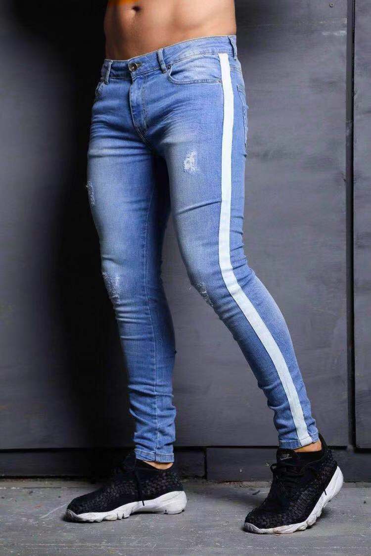 Jeans For Men New Fashion Knee Holes jeans