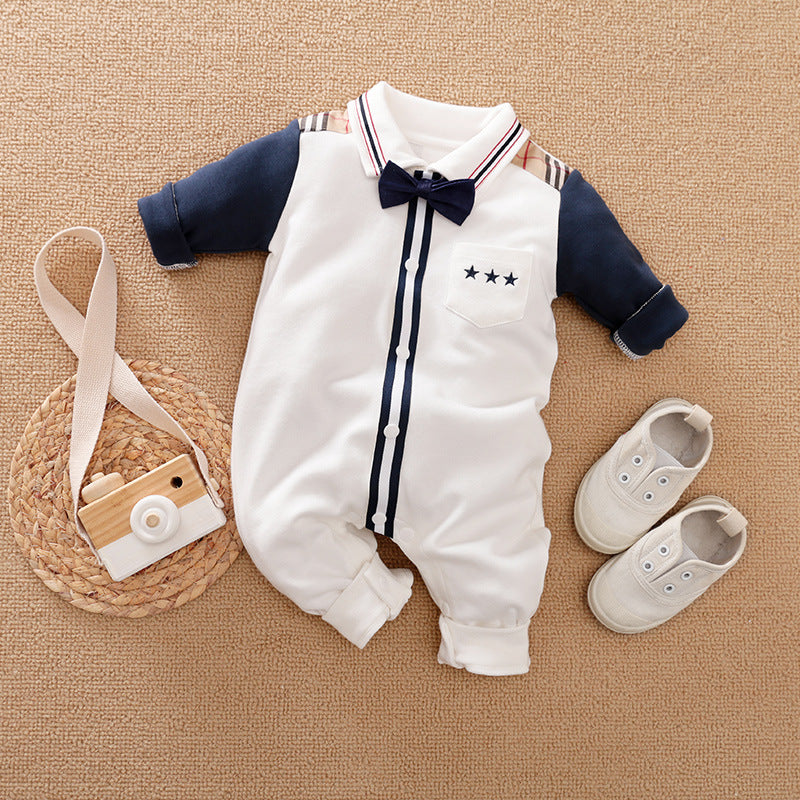 Gentleman Baby Romper Long-sleeved Clothes