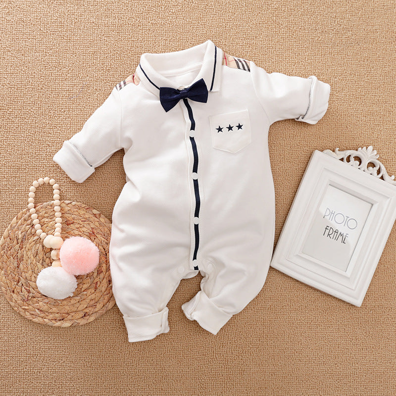 Gentleman Baby Romper Long-sleeved Clothes