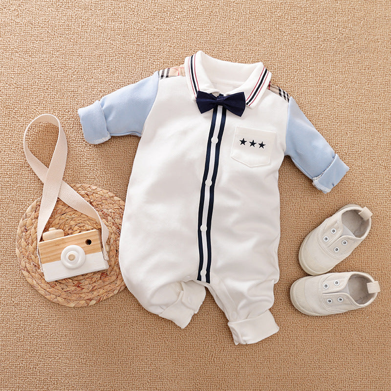 Gentleman Baby Romper Long-sleeved Clothes