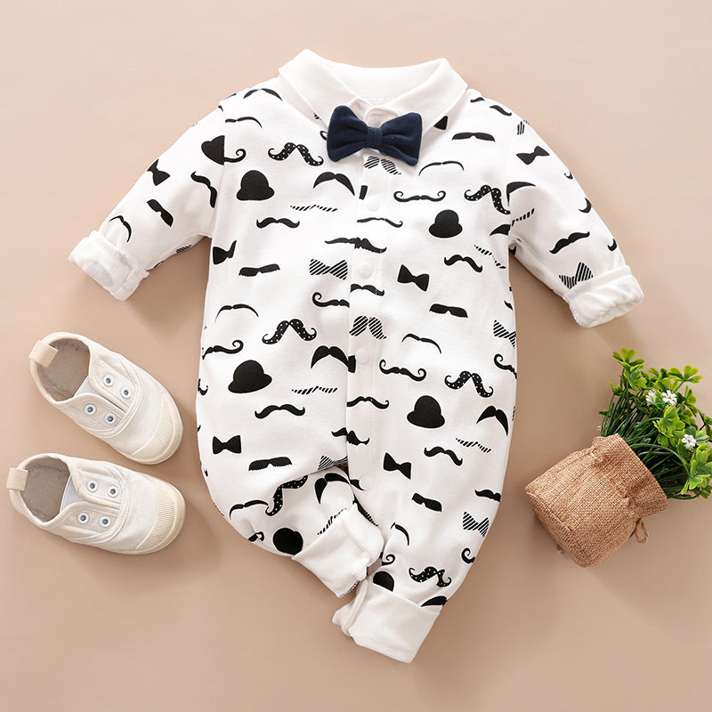 Gentleman Baby Romper Long-sleeved Clothes