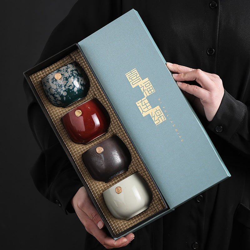 Japanese Kiln Ceramic Kung Fu Tea Set Gift