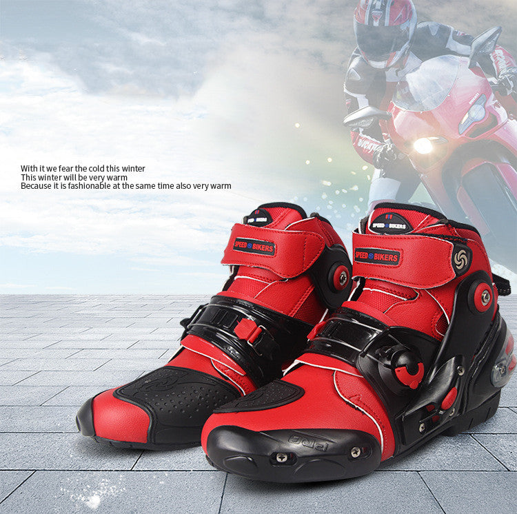 Breathable short boots for motorcycle riding