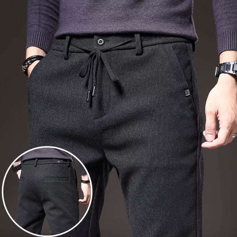 Casual Trousers Men's Loose-fitting Sanding Straight Pants