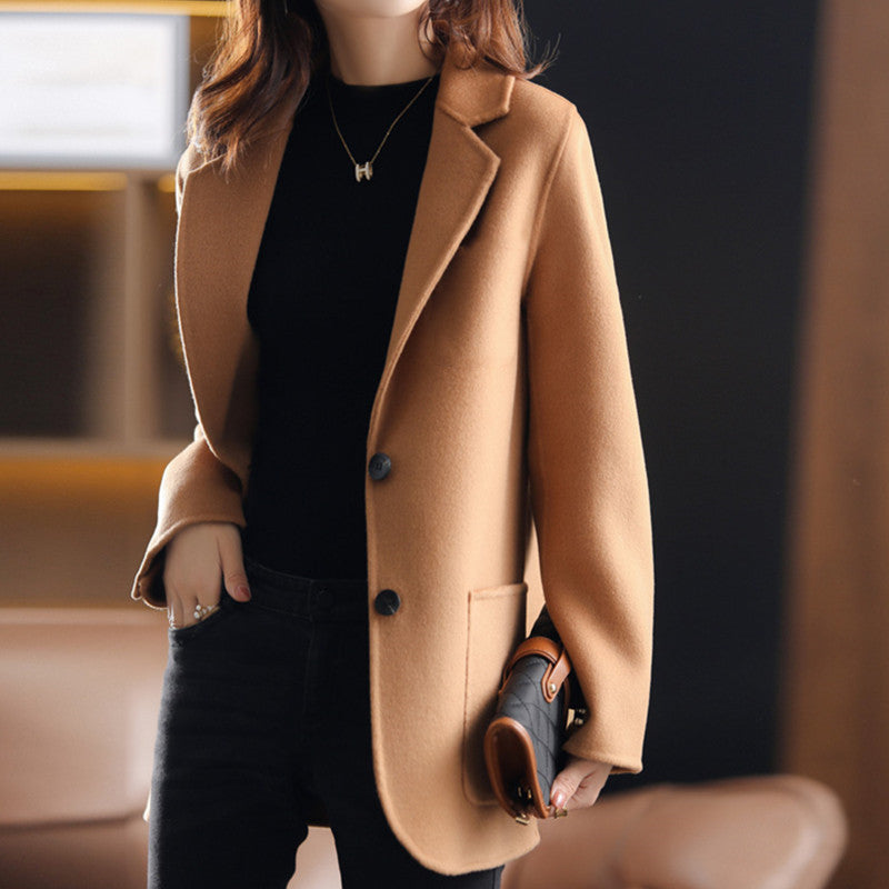 Women's Korean-style coat Casual Thickening Woolen Coat