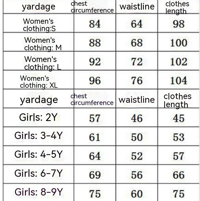 Women Girl Baby Romper Woven Mother And Daughter Sling Dress