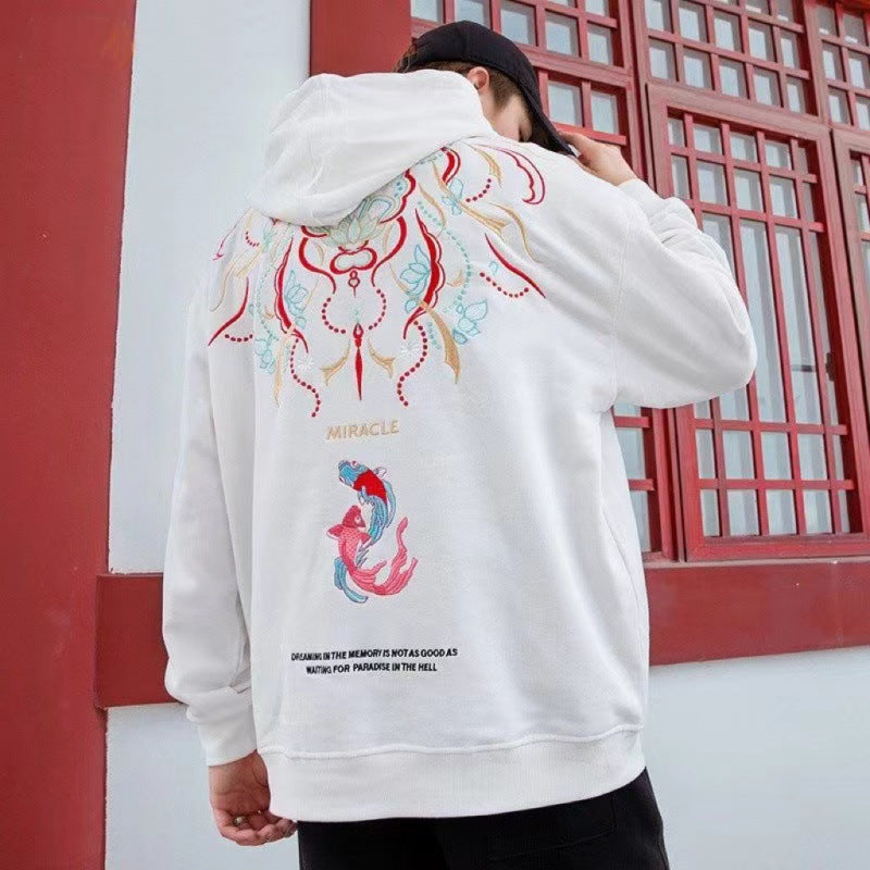 Men’s sweater National Fashion Embroidered Long-sleeved Sweater