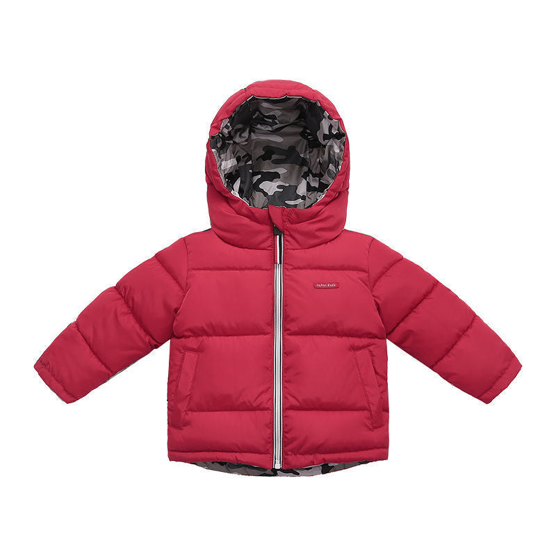 Children jacket Middle and small Children Wear Double-sided Padded Winter Jackets