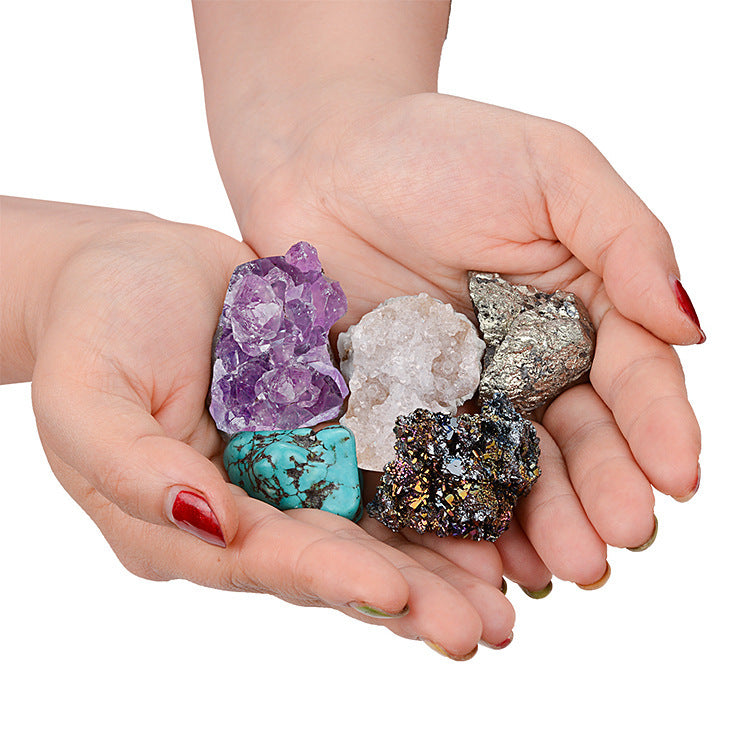 Gift box mineral crystal rocks