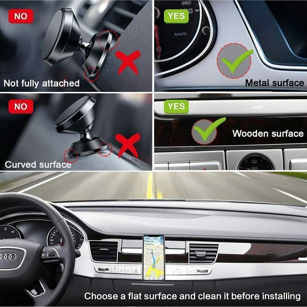 Magnetic Car Mount Holder Dash Air Vent Stand Universal For Mobile Cell Phone