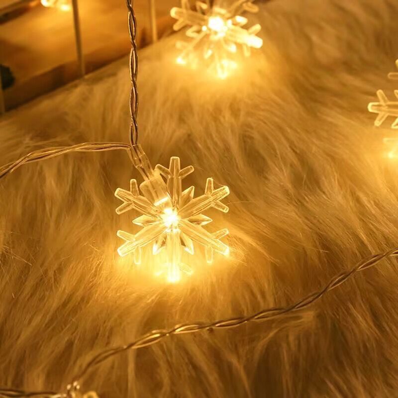 Star And Snowflake Light 40 LED 6M Christmas Tree Party Decoration Outdoor USB Batt