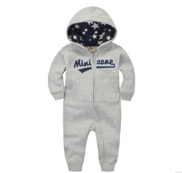 Baby Boy Plus Velvet Hooded Clothes