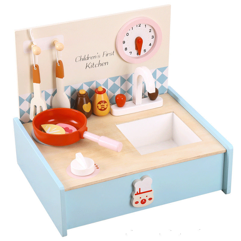 Children's Day Gift Mini Kitchen Set Wooden Toys