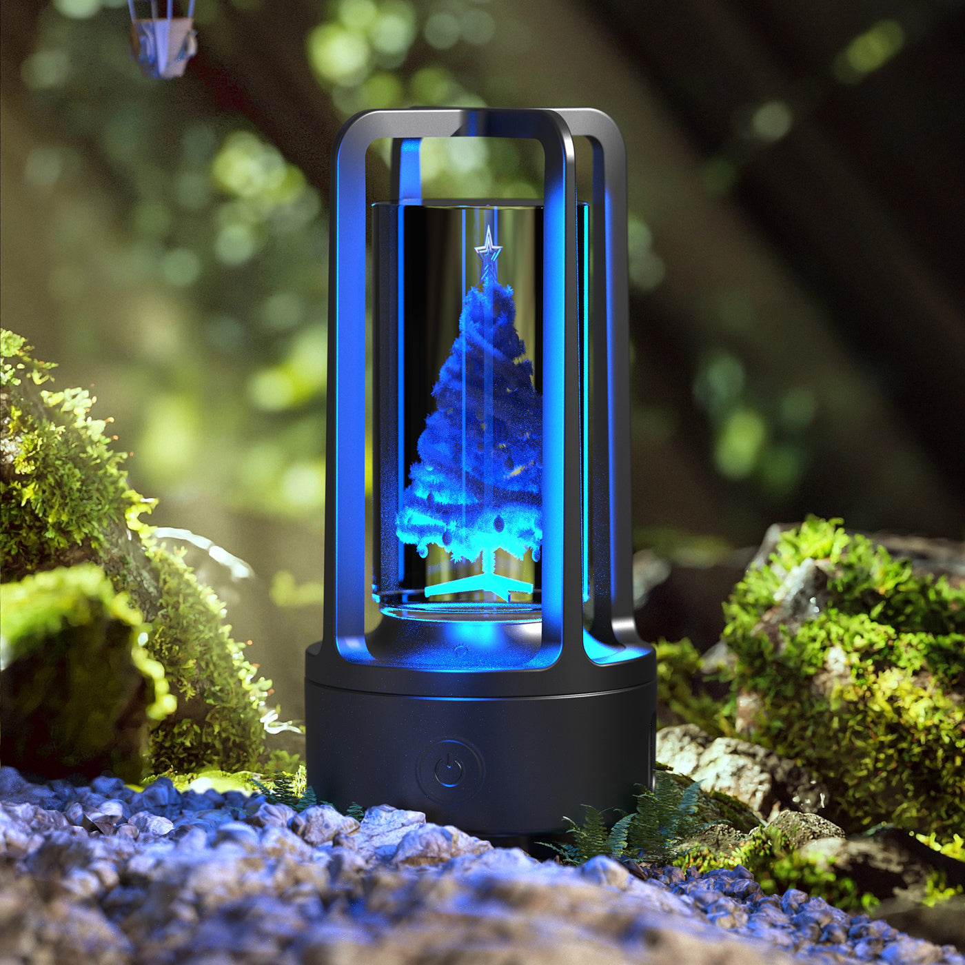 Acrylic crystal lamp with Bluetooth speaker