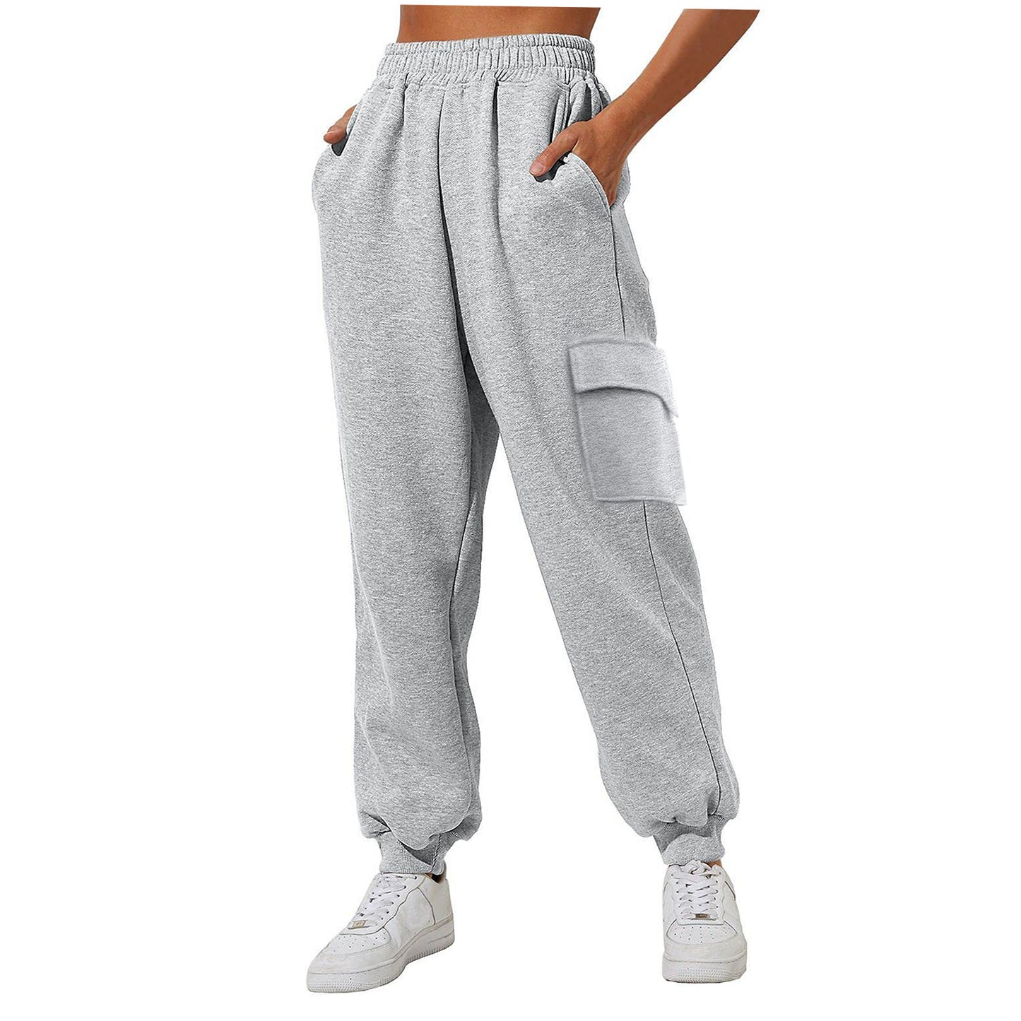 Women's High Waist Loose Sports Comfortable High Waist Velvet Padded Sweatpants