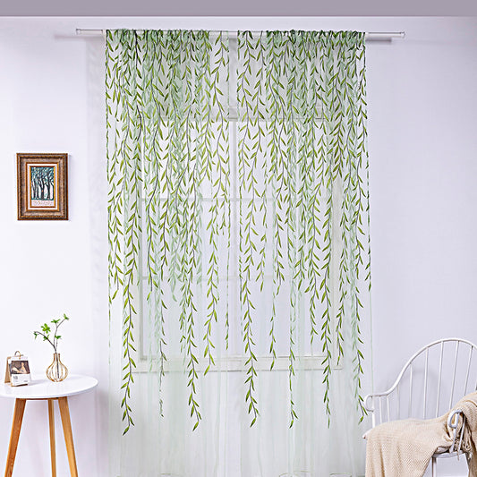 Inverted Willow Wicker Offset Printing Curtains