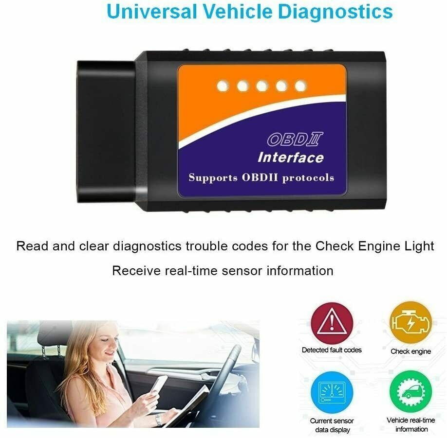 Bluetooth OBD2 Car Diagnostic Scanner Tool