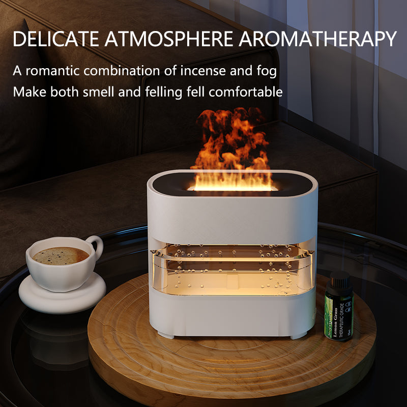 Rain Cloud Fire Humidifier Water Drip Novedades 2024 Rain Water Diffuser Fire Flame Humidifier Aroma Diffuser