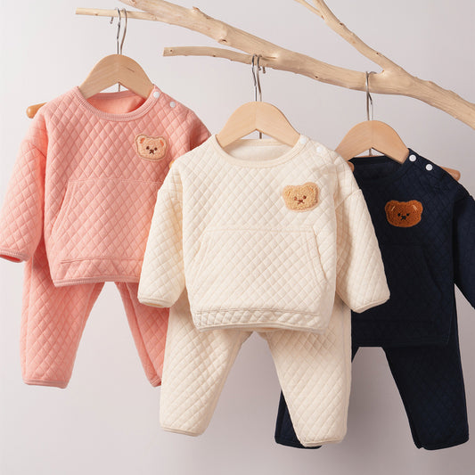 Baby Warm Suit Baby Clothes Thicken Warm