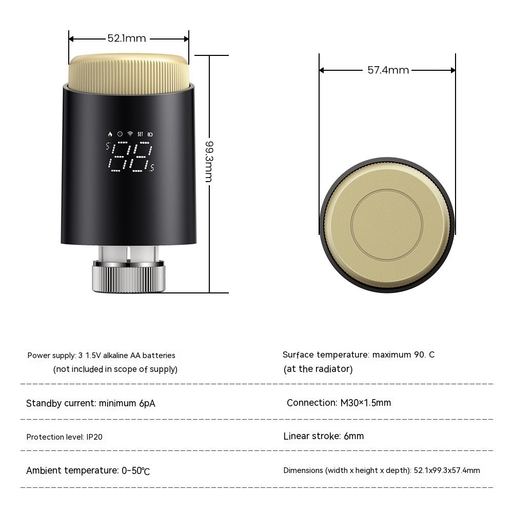 Graffiti WiFi Thermostatic Valve Remote Control