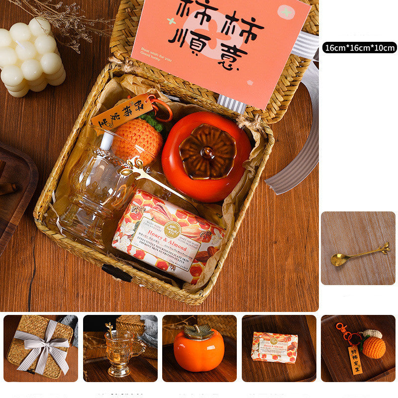 Creative Persimmon Light Luxury Gift Box Set