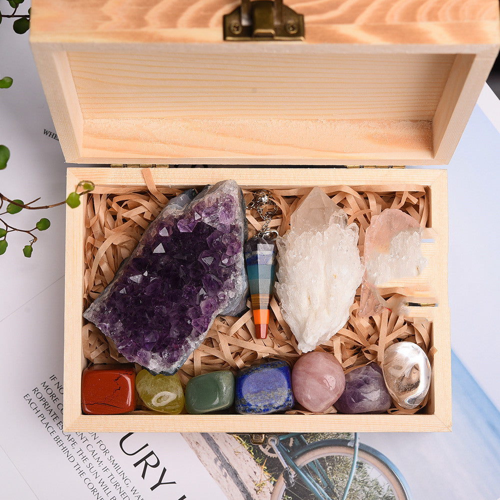 Natural crystal quarry gift Box