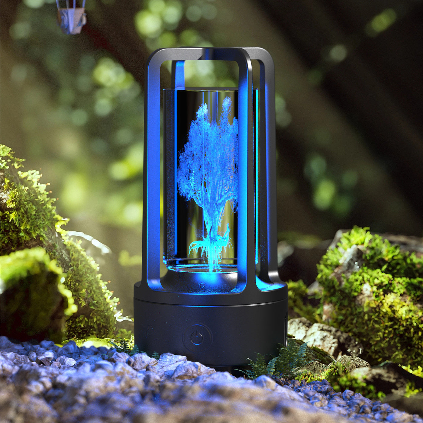 Acrylic crystal lamp with Bluetooth speaker