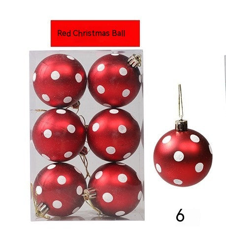 6cm Painted Christmas Ball Decor