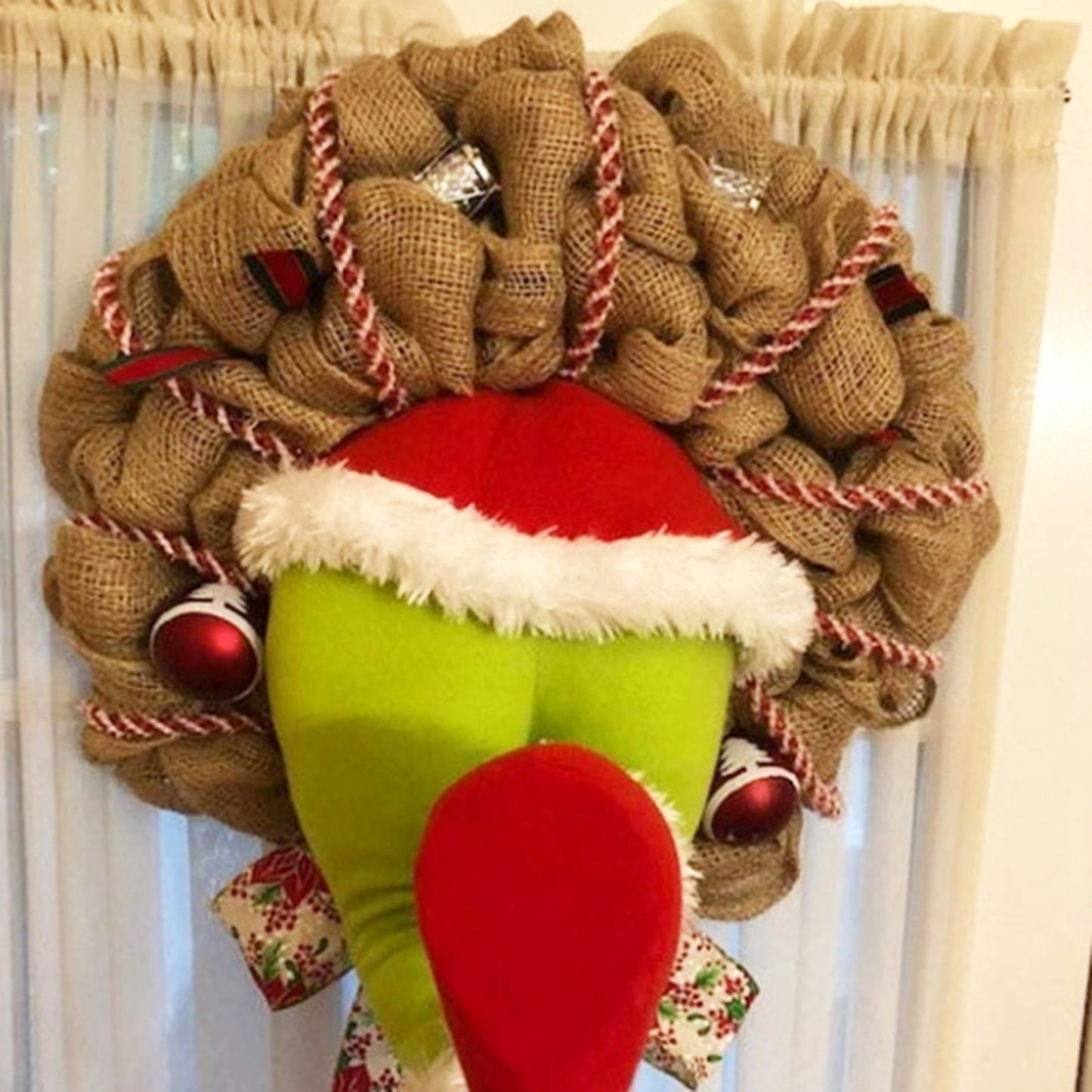 Christmas Thief Door hanging props