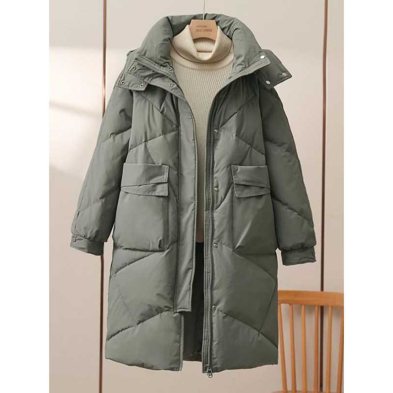 Women's Mid-length Cotton-padded Coat Thickened Warm Plus Size Coat