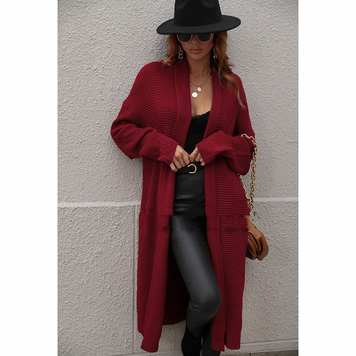 Women's coat Clothing Loose Solid Color Sweater