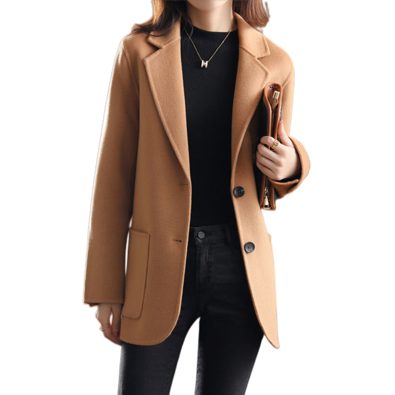 Women's Korean-style coat Casual Thickening Woolen Coat