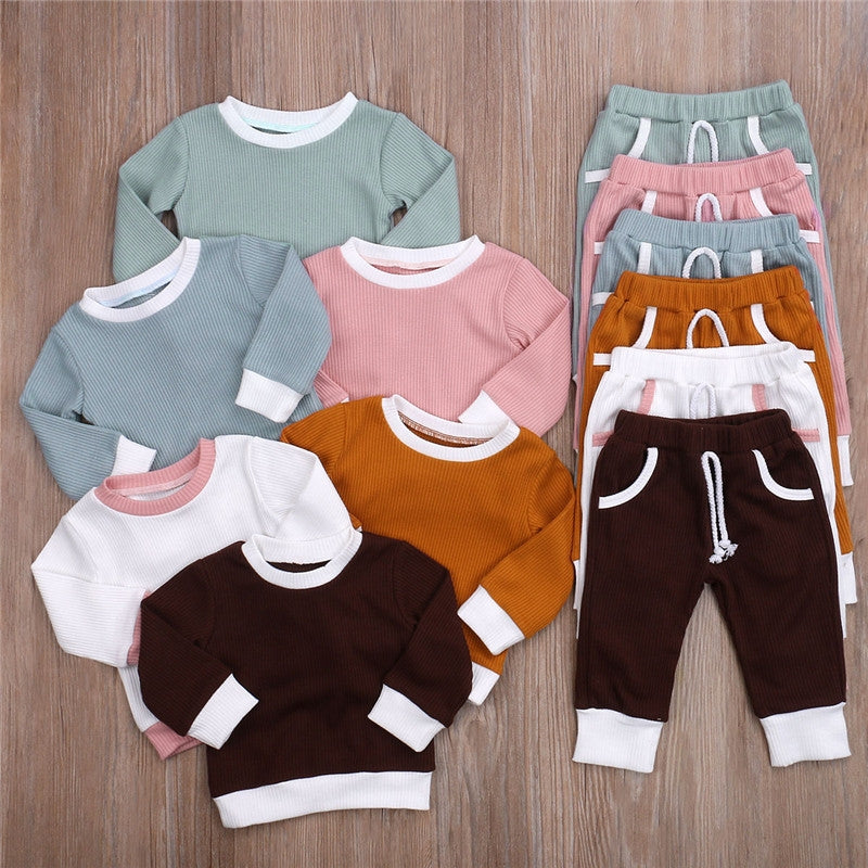 Boys and girls Clothes Tops+Pants for kids Children clothes