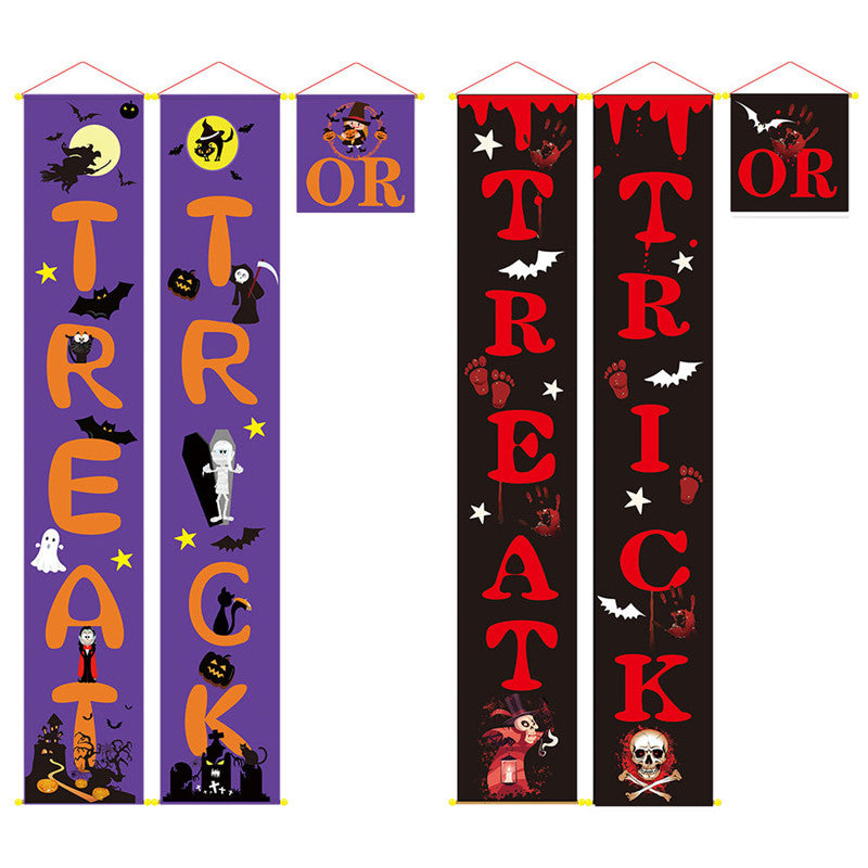 Halloween door hanging couplet