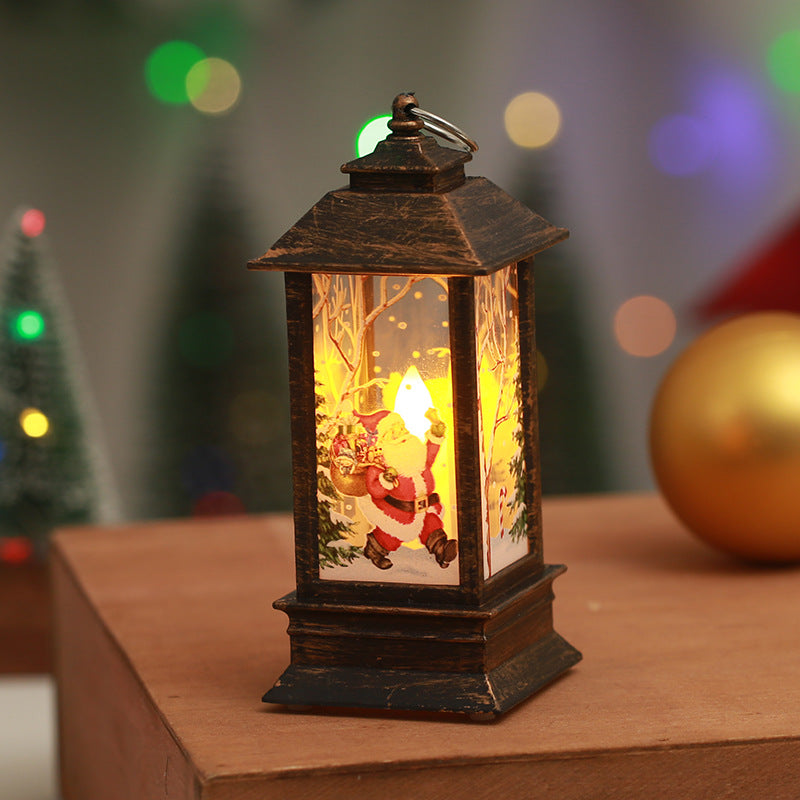 Christmas Decorations Flame Candlestick Lamp