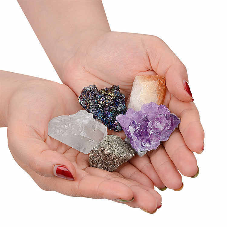 Gift box mineral crystal rocks