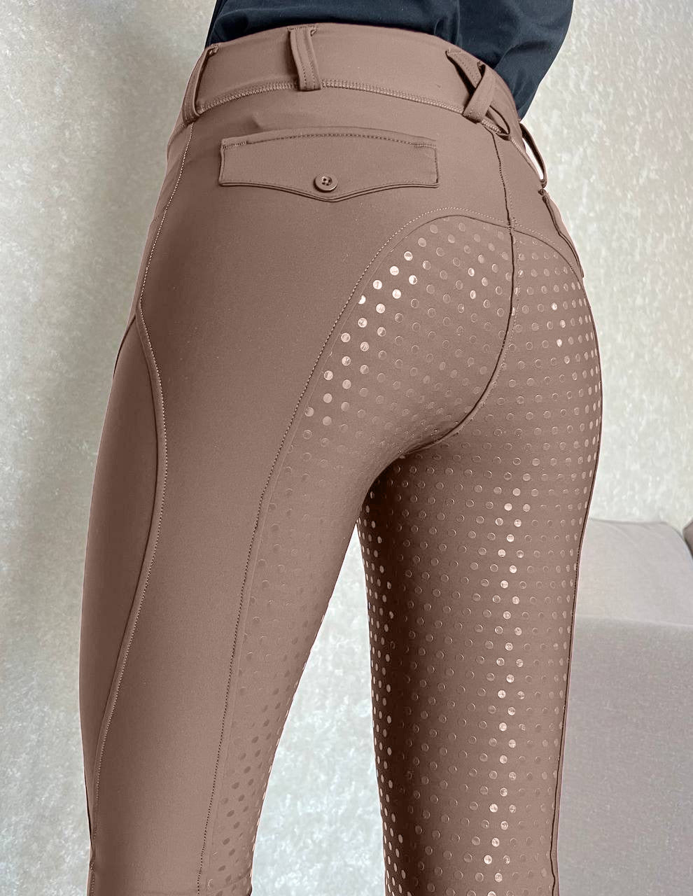 Full-seat Silicone Equestrian Pants Anti-Pilling Outdoor Riding Tights