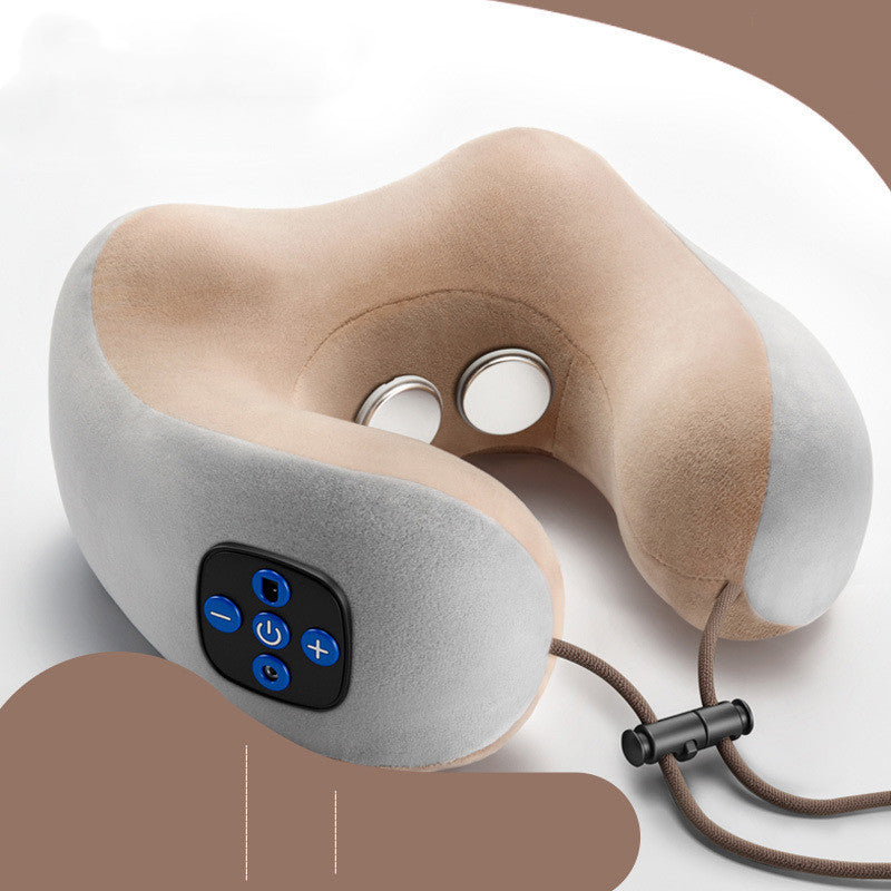 Massage U-Shaped Pillow Multi-Function Shoulder and Cervical Vertebra Electric Outdoor Portable Car Health Care