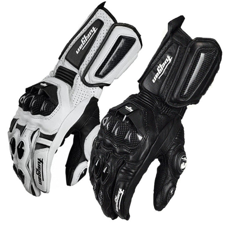 Breathable Carbon Motorcycle Riding Gloves Fiber Leather Drop-Resistant Four Seasons