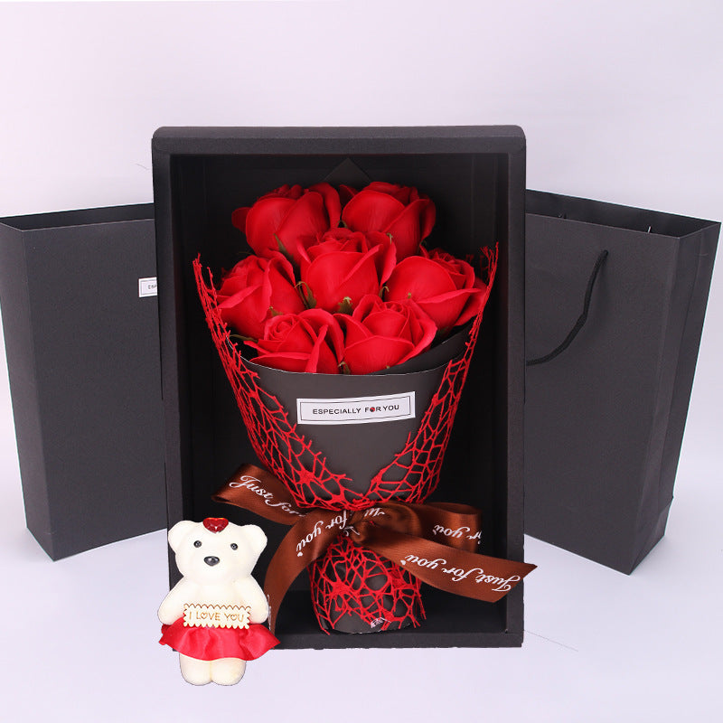 Rose Soap Bouquet Gift Box Valentine's Day