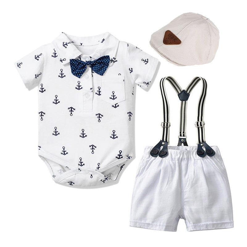 Baby Gentleman Triangle Romper