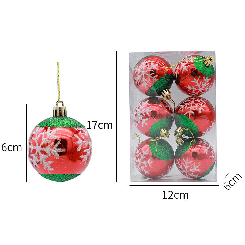 6cm Painted Christmas Ball Decor