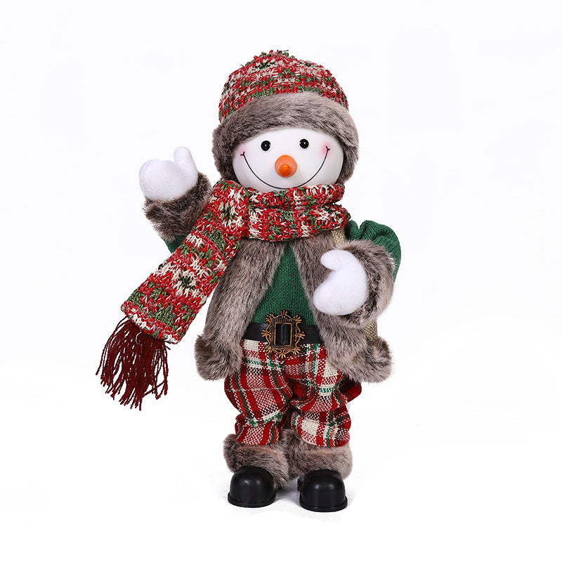 30cm Electric Christmas Old Man Decorations