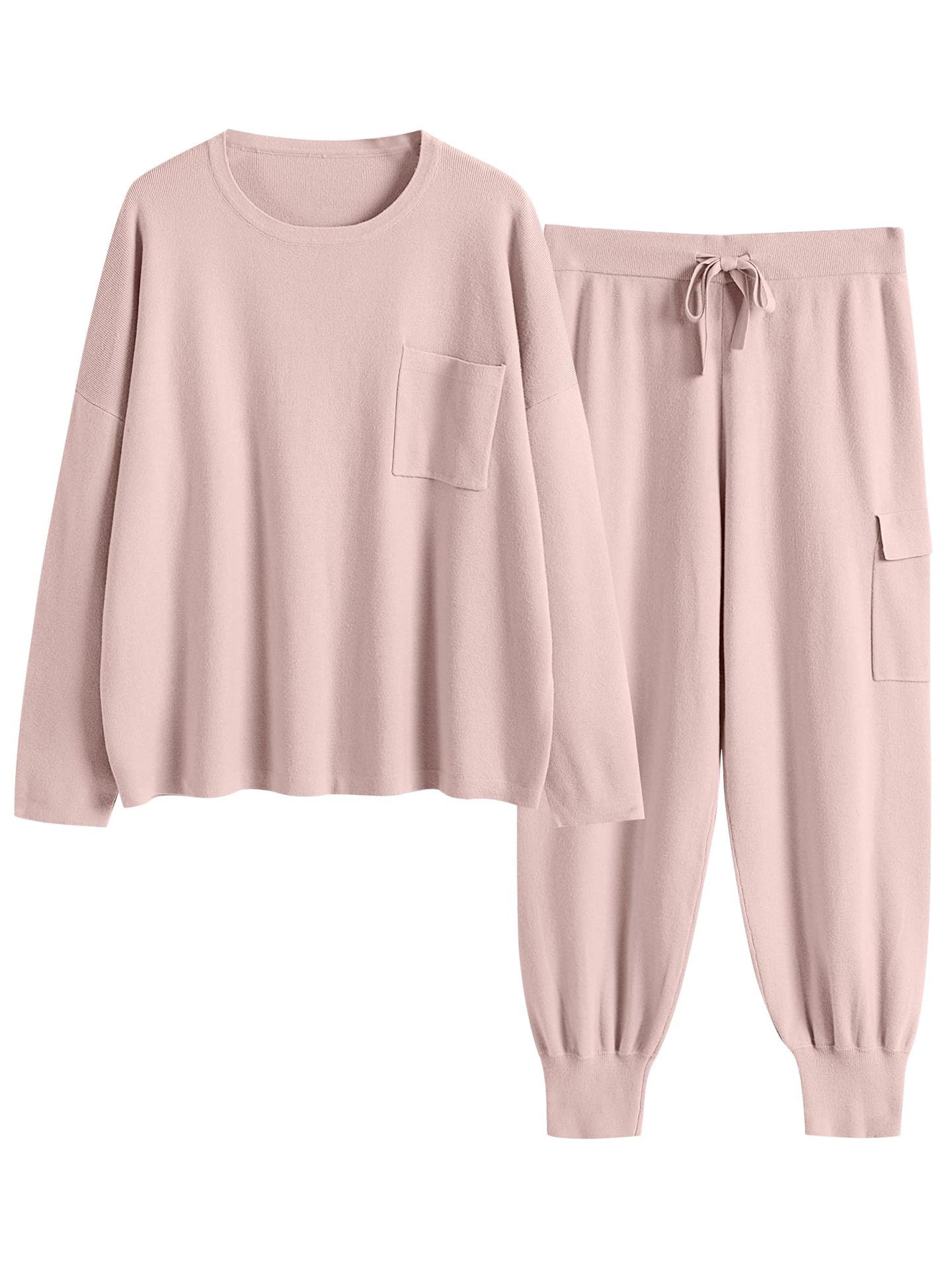 Women's Casual Long-sleeved Top And Trousers Two-piece Sportswear