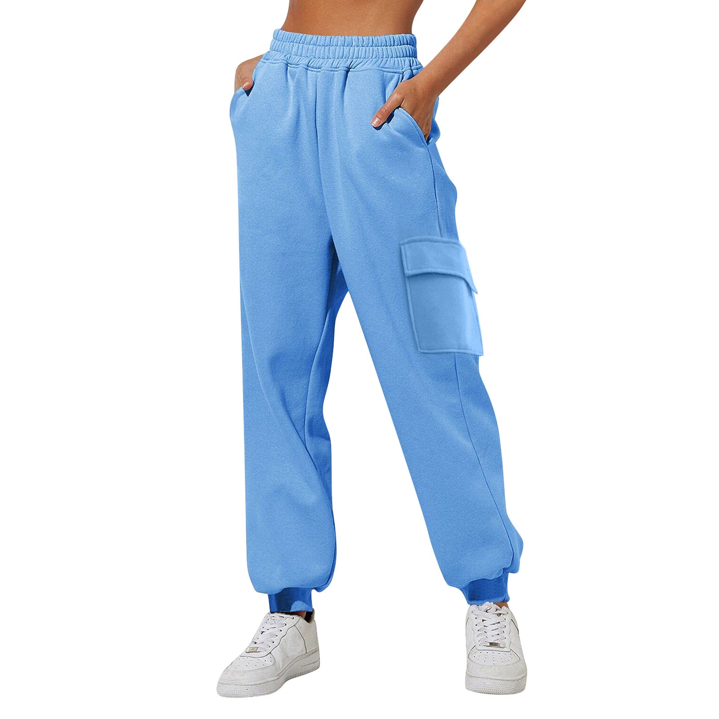 Women's High Waist Loose Sports Comfortable High Waist Velvet Padded Sweatpants