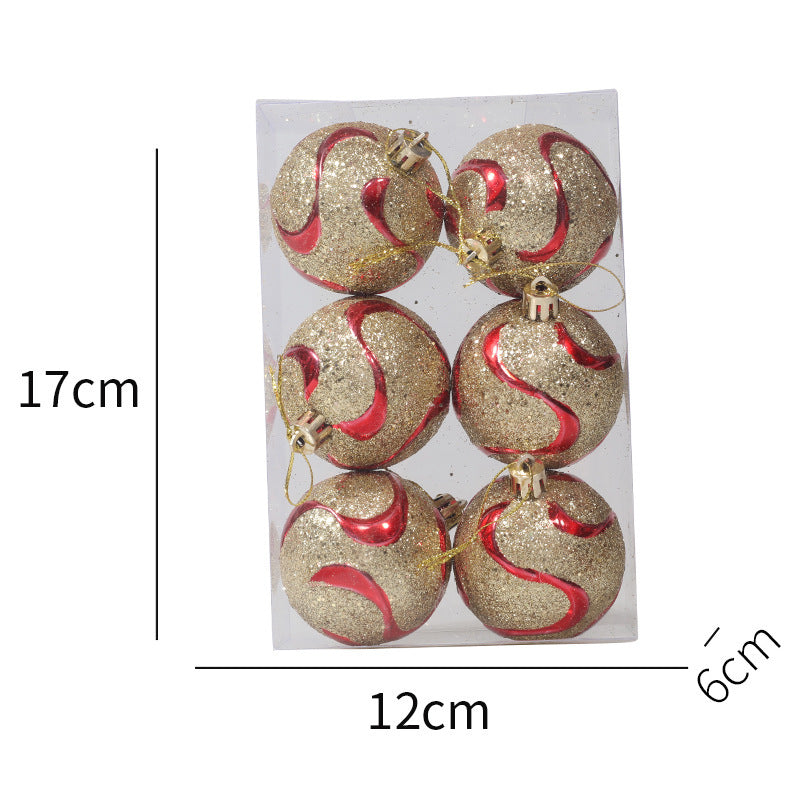 6cm Painted Christmas Ball Decor