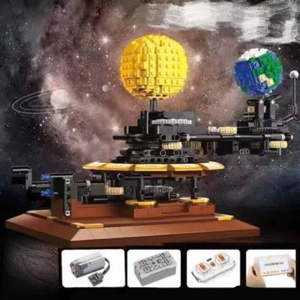 Solar System Set Piecing Together Creative Building Blocks Model Boy Toys Gift Ornaments