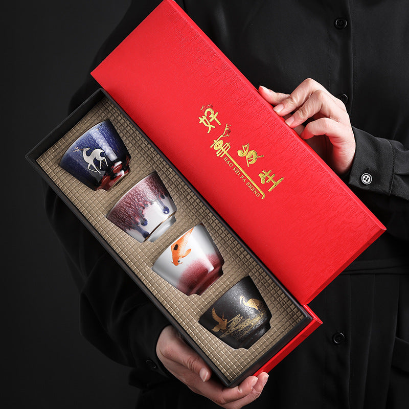 Japanese Kiln Ceramic Kung Fu Tea Set Gift