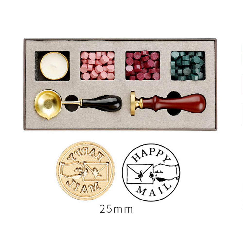 Full Set Of Gift Box With Wax Grain Seal Head