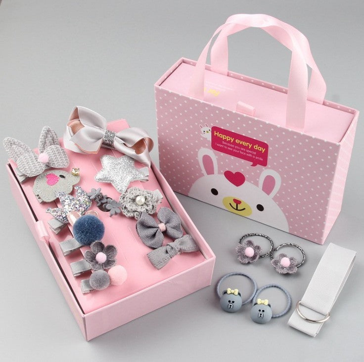 Children's Clip Hair Accessories Set Gift Box